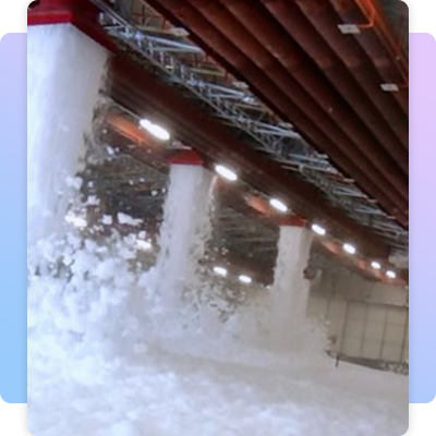 Chemical foam based sprinkler system